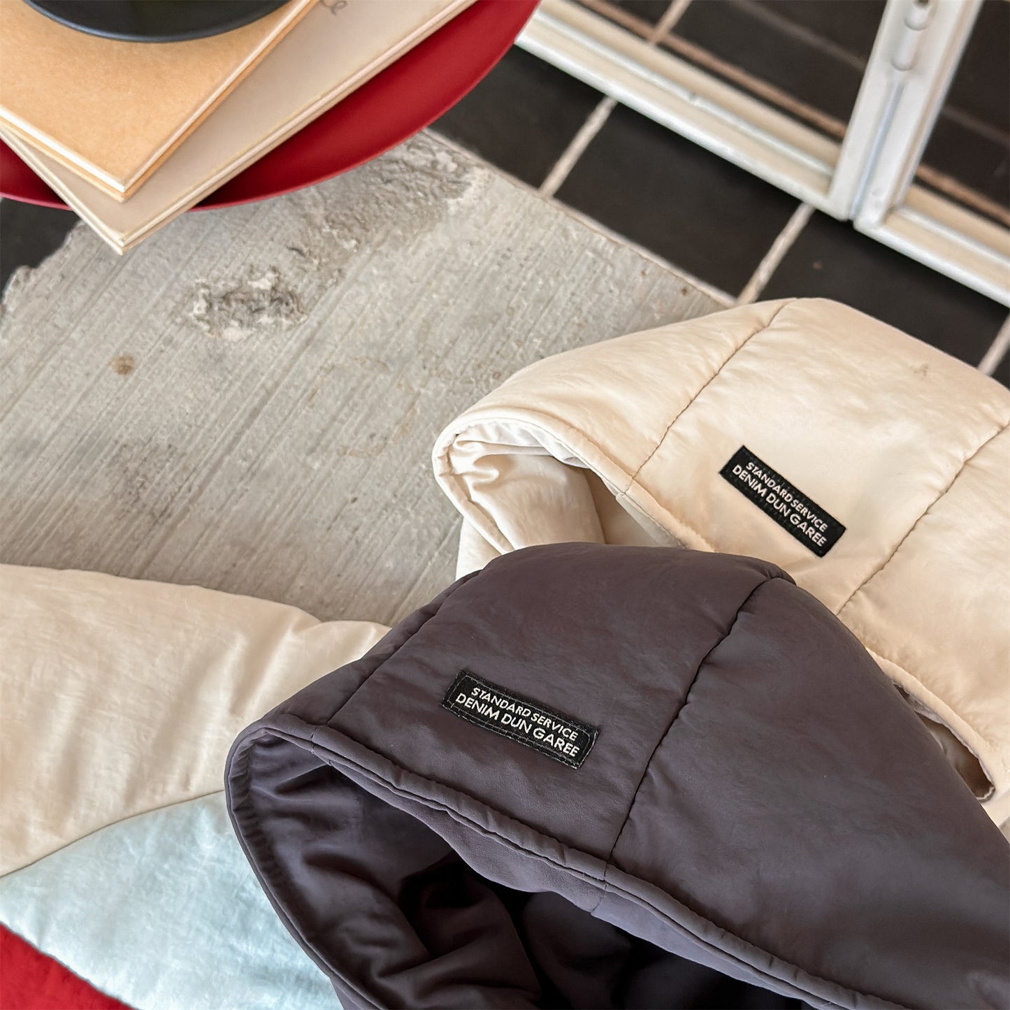 中綿ダウンジャケット パッチワーク アウター コート【mh0011900】