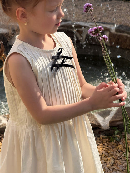 Sleeveless Pleated Princess Dress ピンタック ノースリーブワンピース【mh0013248】