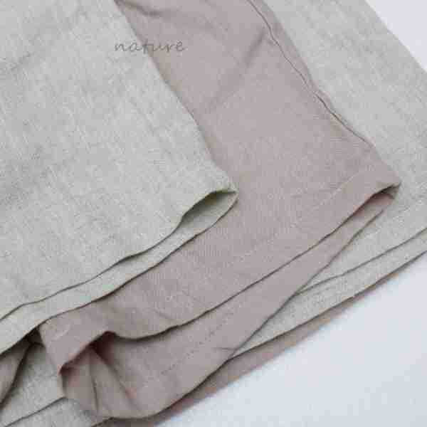Minimalist Casual Linen Shorts リネン ショートパンツ【mh0013634】