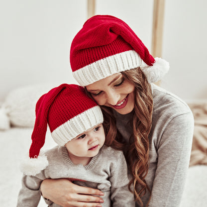 Baby Kids Knit Santa Pom-pom Hat Knit Cap 【mh0000889】