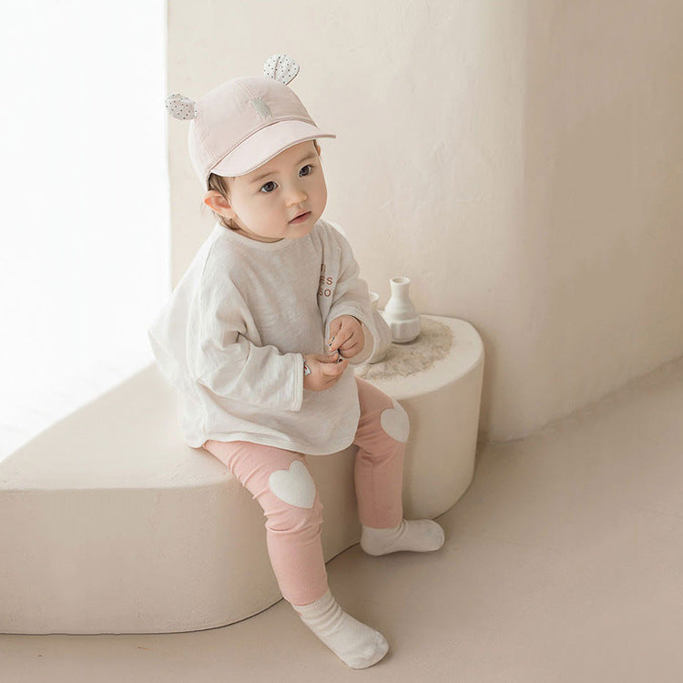 Heart Patch Cotton Leggings ハートパッチ レギンスパンツ【mh0012608】