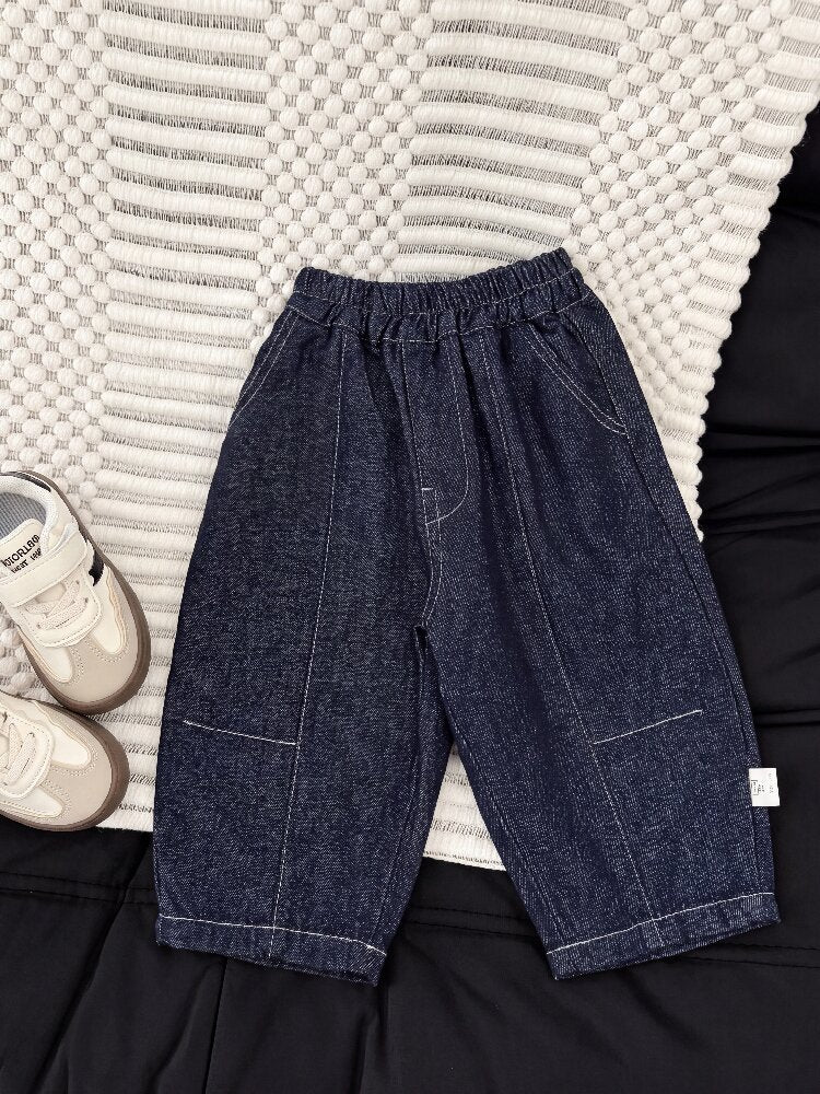 Baby Kids Loose Wide Denim Pants [mh0014009]