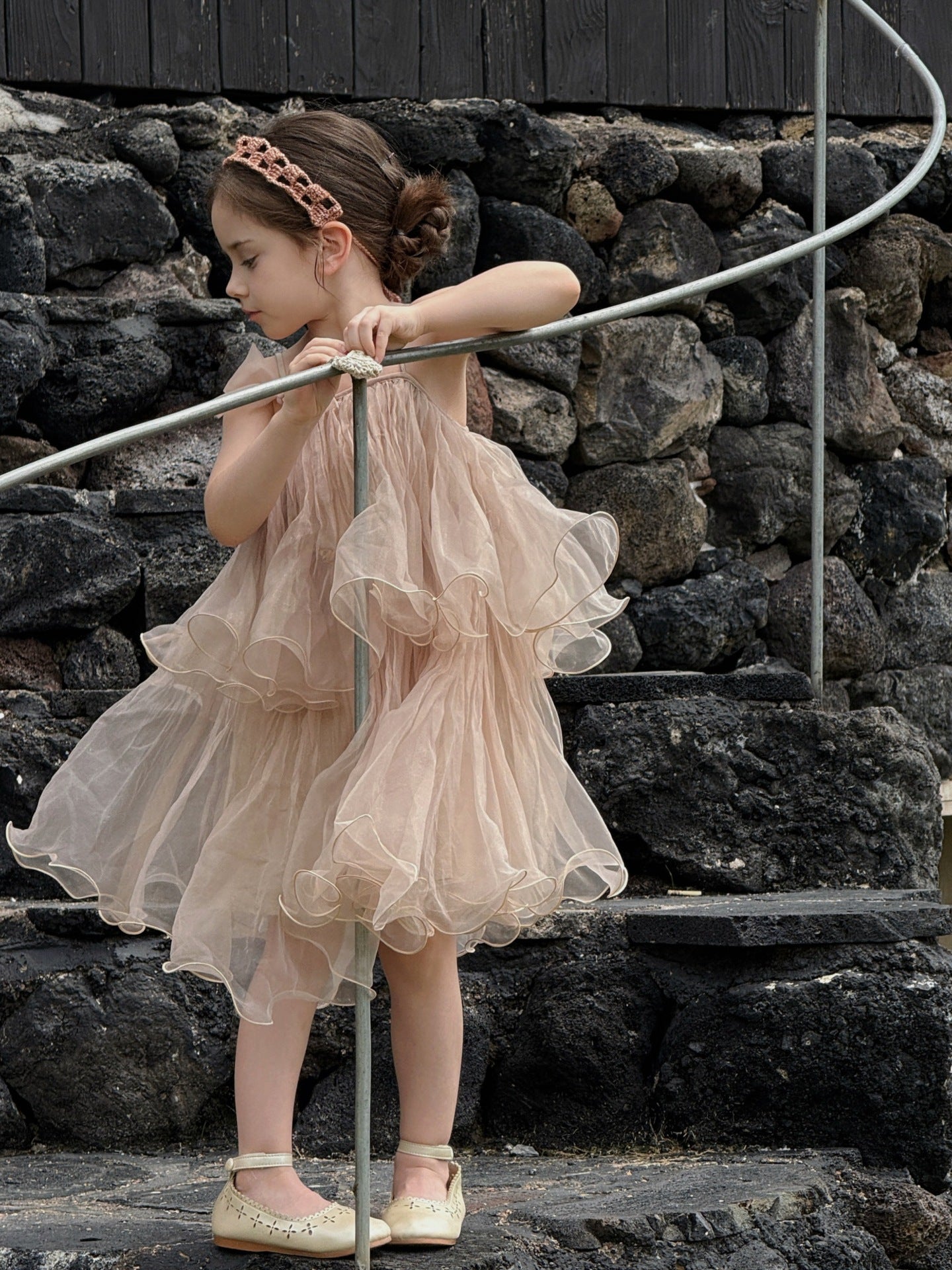 Spaghetti Strap Tulle Princess Dress チュール キャミソールワンピース【mh0013411】