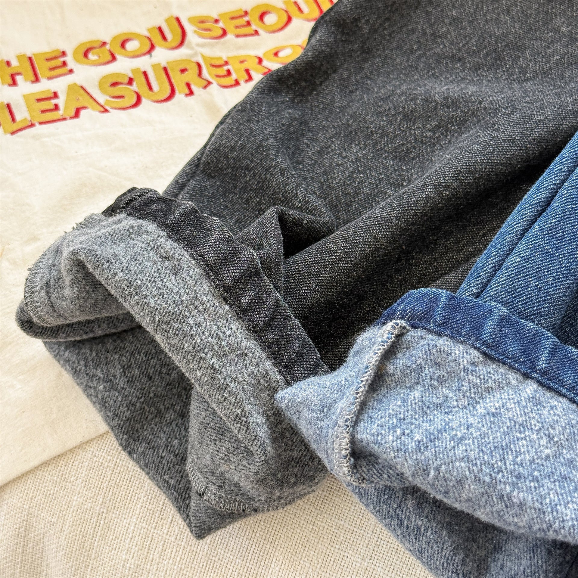 -キャラクタープリントポケットデニムパンツ ワイドパンツ【mh0010808】 - mamahalo shop - デニムパンツ -  べビー服 - 子供服 - 男の子 - 女の子