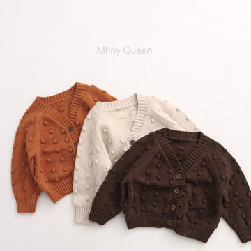 Popcorn Knit Cotton Cardigan ポップコーン コットン カーディガン【mh0012506】
