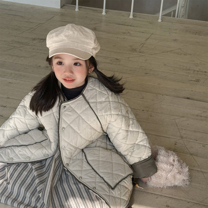 キルトジャケット ノーカラー キルティング アウター【mh0011924】