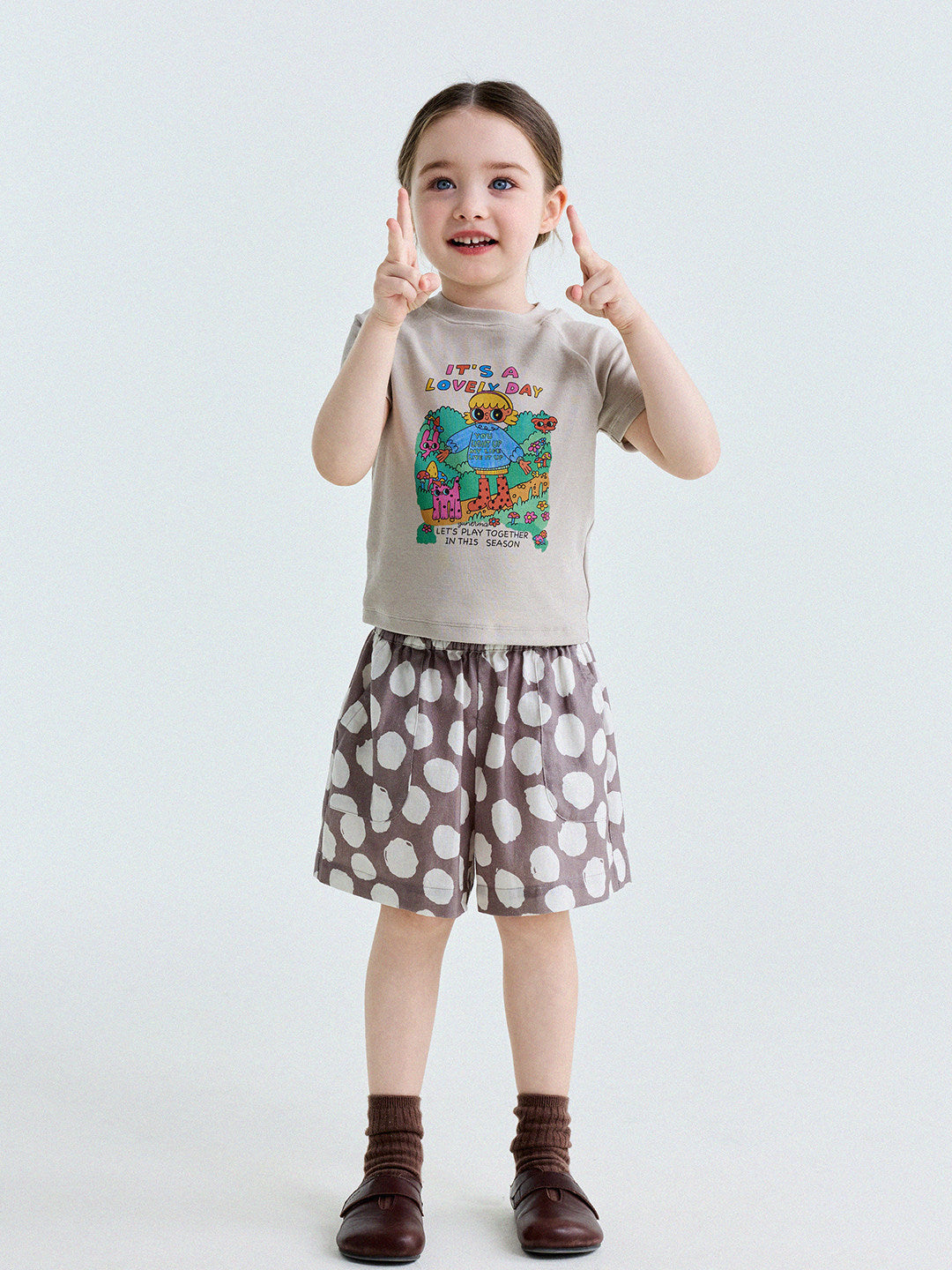 Polka Dot Cotton Linen Breathable Shorts ドット柄 ショートパンツ【mh0013206】