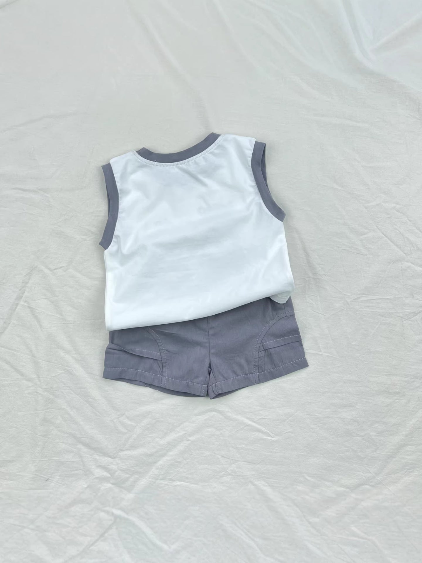Banana Bear Tank Top Set クマ バナナ ノースリーブ ショートパンツ セット【mh0012909】