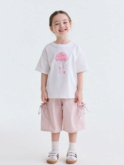 Ribbon Detail Cropped Pants リボン ハーフパンツ【mh0013179】