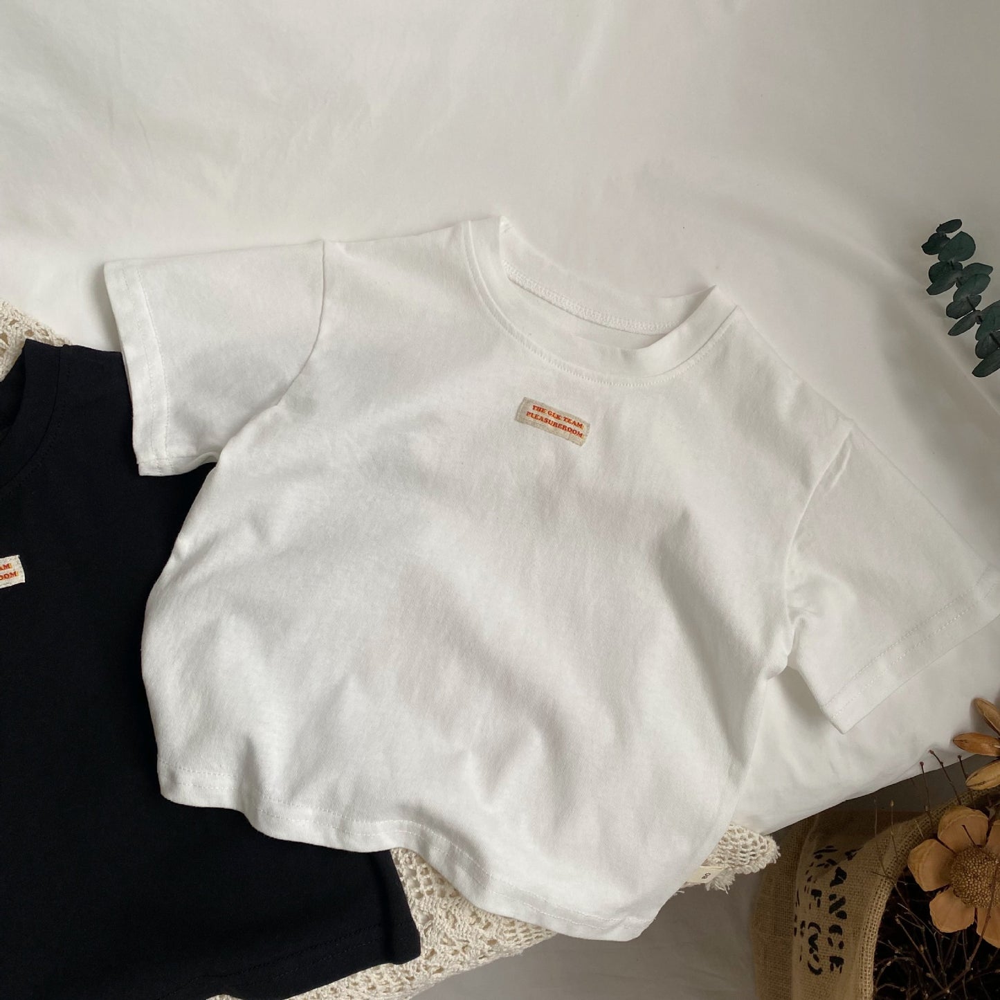 Simple Casual Basic T-shirt シンプル 半袖Tシャツ【mh0013636】