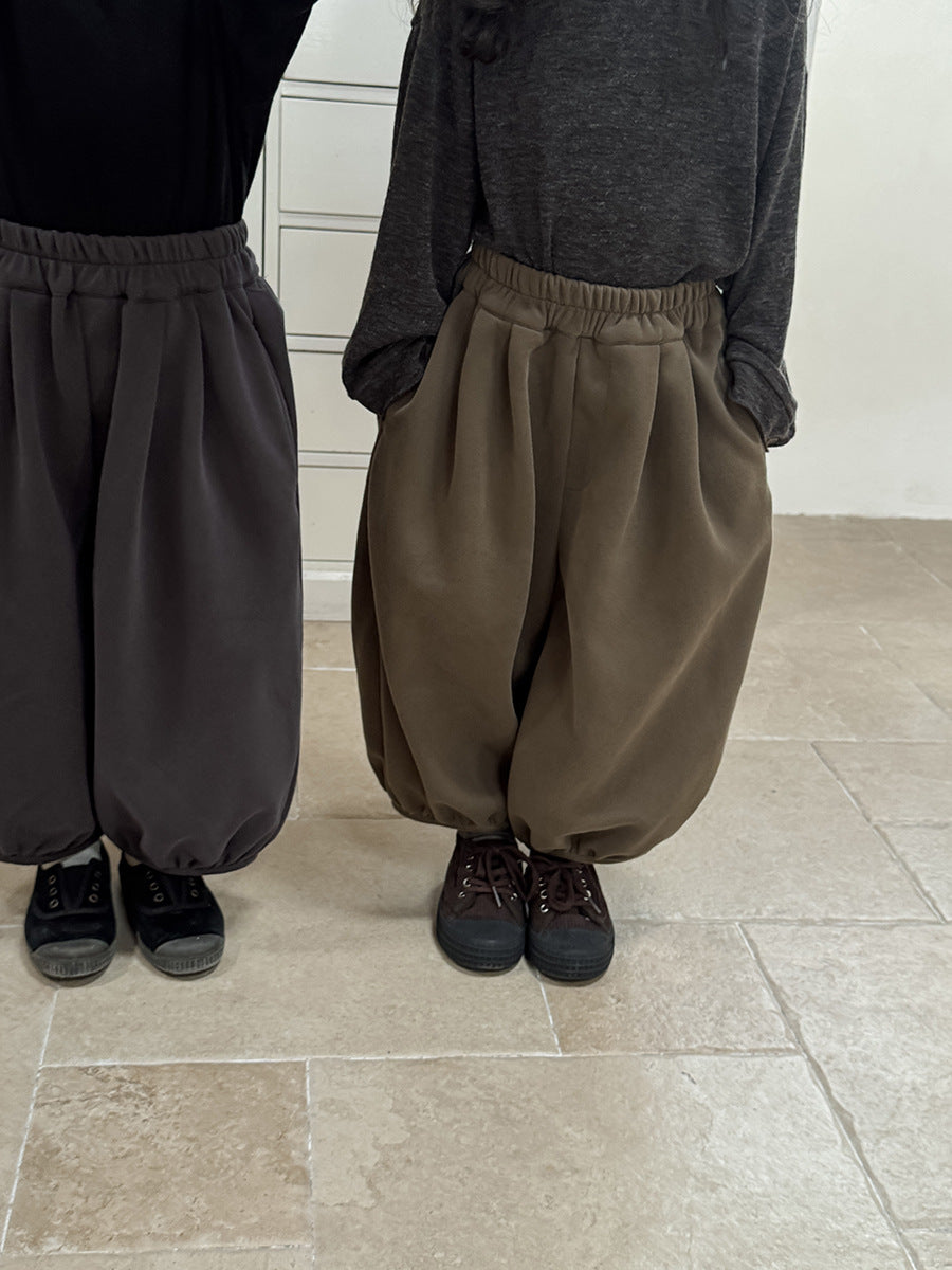 Kids' Pleated Sweat Balloon Long Pants [mh0014784]