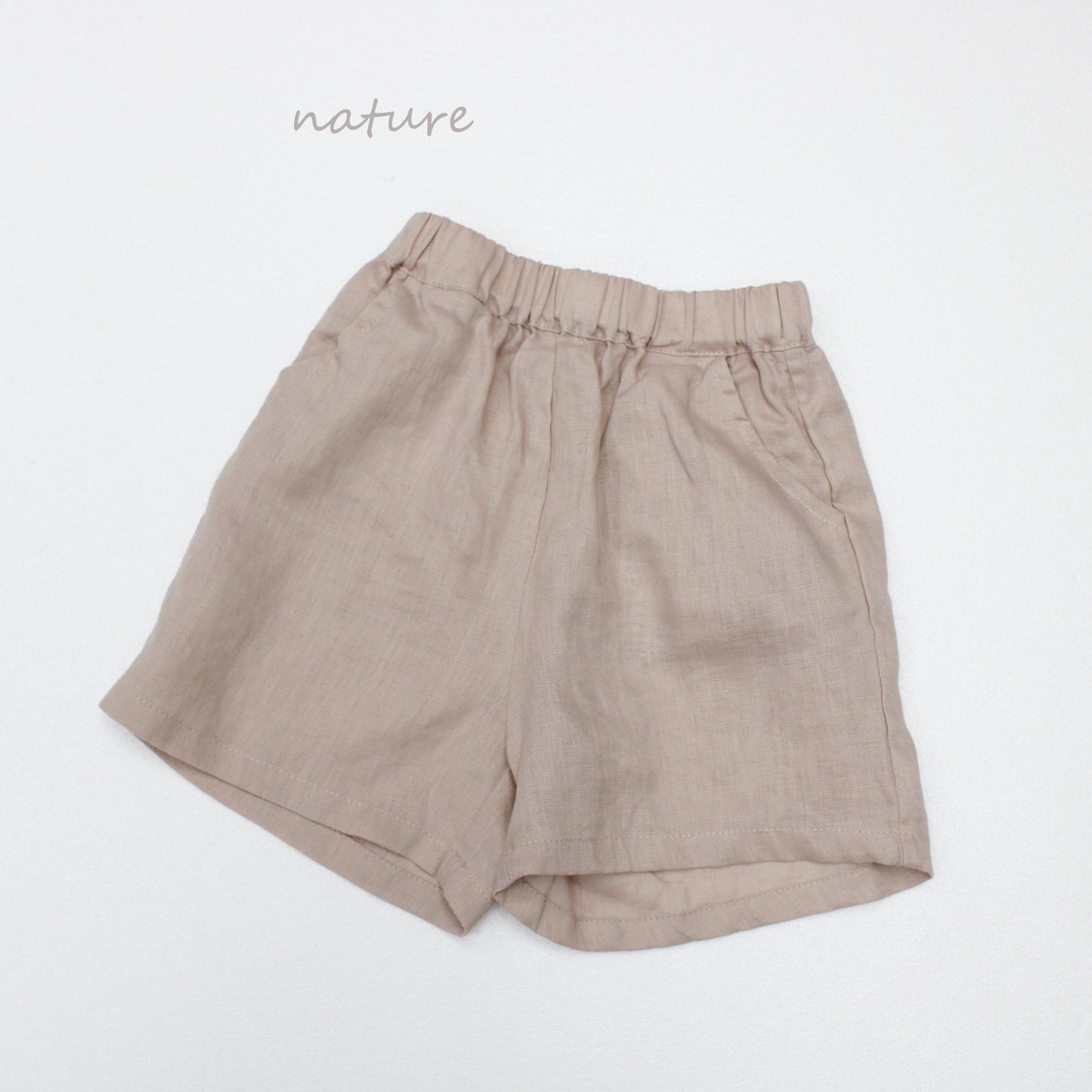 Minimalist Casual Linen Shorts リネン ショートパンツ【mh0013634】
