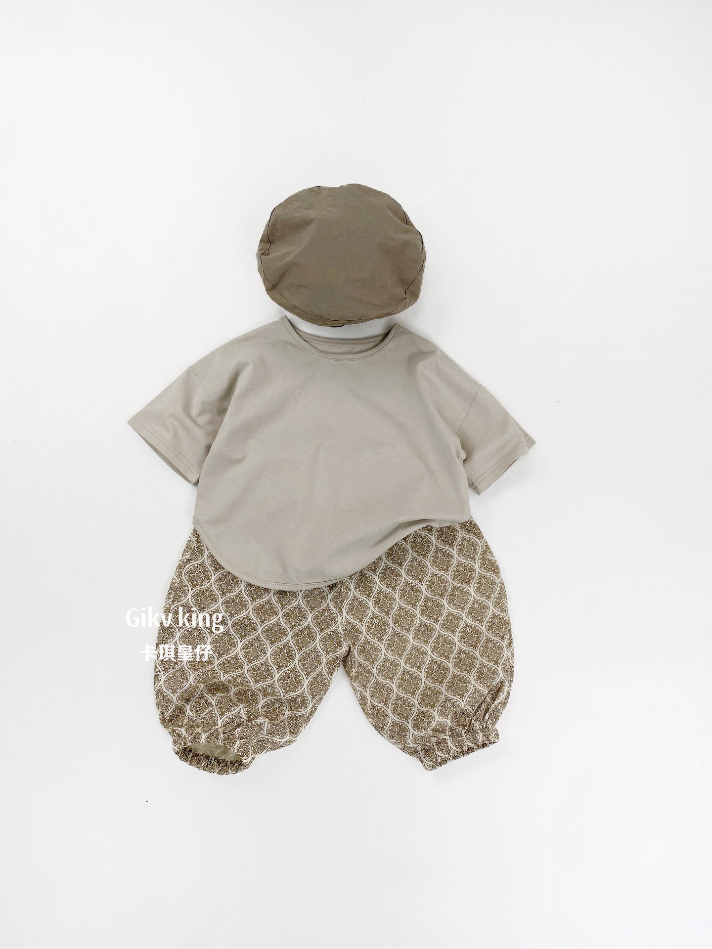 Printed Balloon Pants アラベスク ロングパンツ【mh0013472】