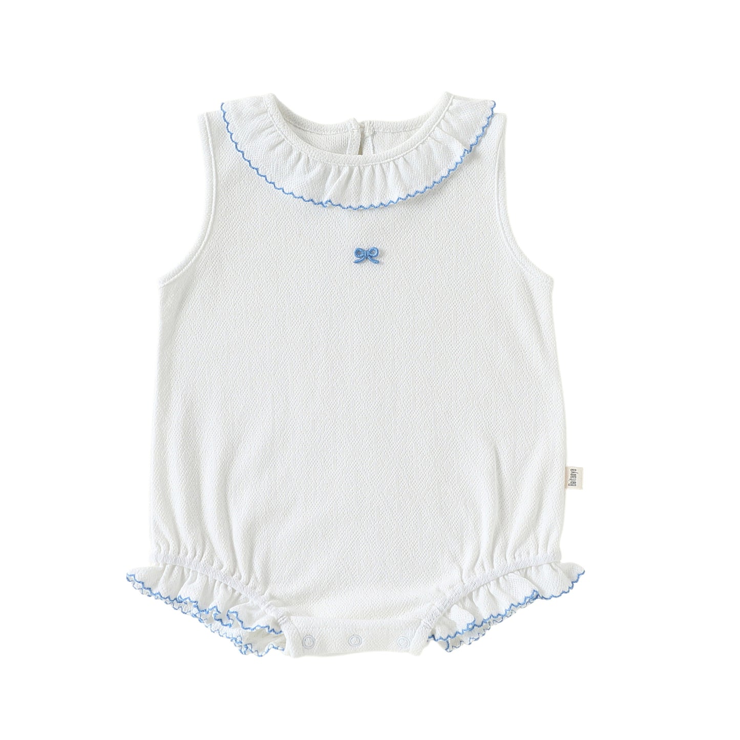 Sleeveless Ruffle Collar Romper メロウ ノースリーブロンパース【mh0013503】