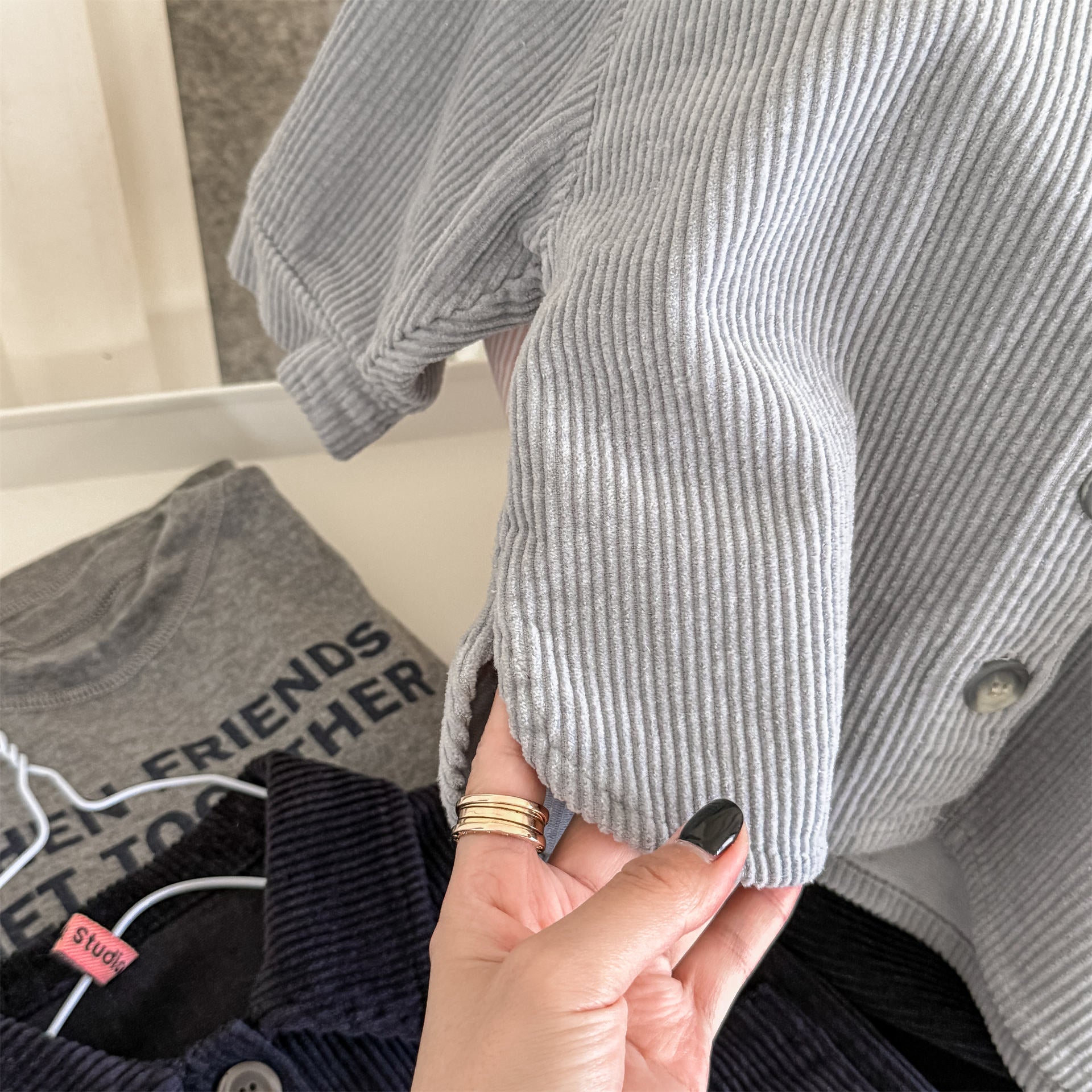 -コーデュロイシャツジャケット シャツコート【mh0010804】 - mamahalo shop - 長袖シャツ・ブラウス -  べビー服 - 子供服 - 男の子 - 女の子