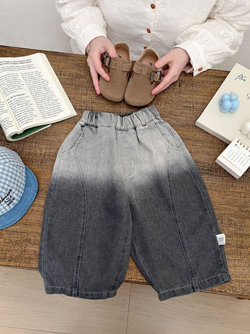 Baby Kids Gradation Loose Wide Denim Pants [mh0014001]