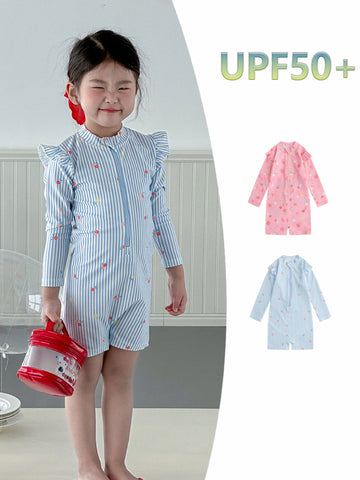 Long Sleeve Sunscreen Quick Dry Swimsuit 長袖 水着【mh0012579】