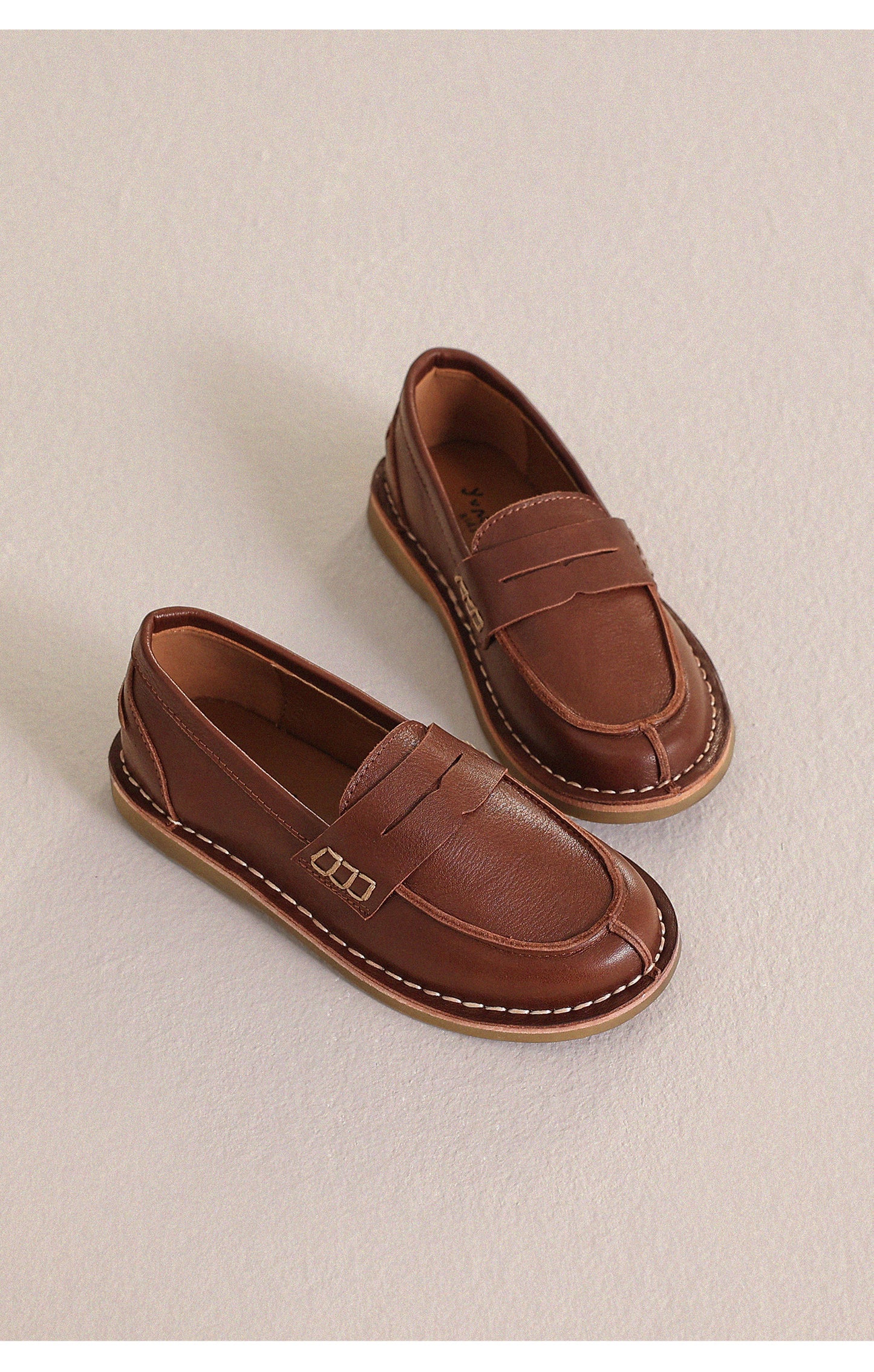 Kids' Junior Slip-on Leather Loafers [mh0013975]