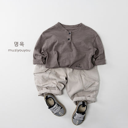 -フラップポケットバルーンカーゴパンツ【mh0010879】 - mamahalo shop - ロングパンツ・スウェットパンツ -  べビー服 - 子供服 - 男の子 - 女の子