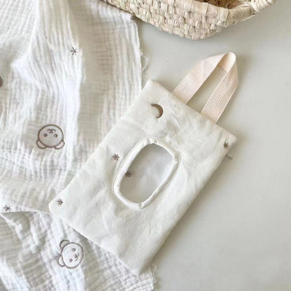 -ウェットティッシュケース お尻ふきケース 蓋付き 持ち手付き ベビーカー カー用品【mh0004643】 - mamahalo shop - おむつポーチ -  べビー服 - 子供服 - 男の子 - 女の子