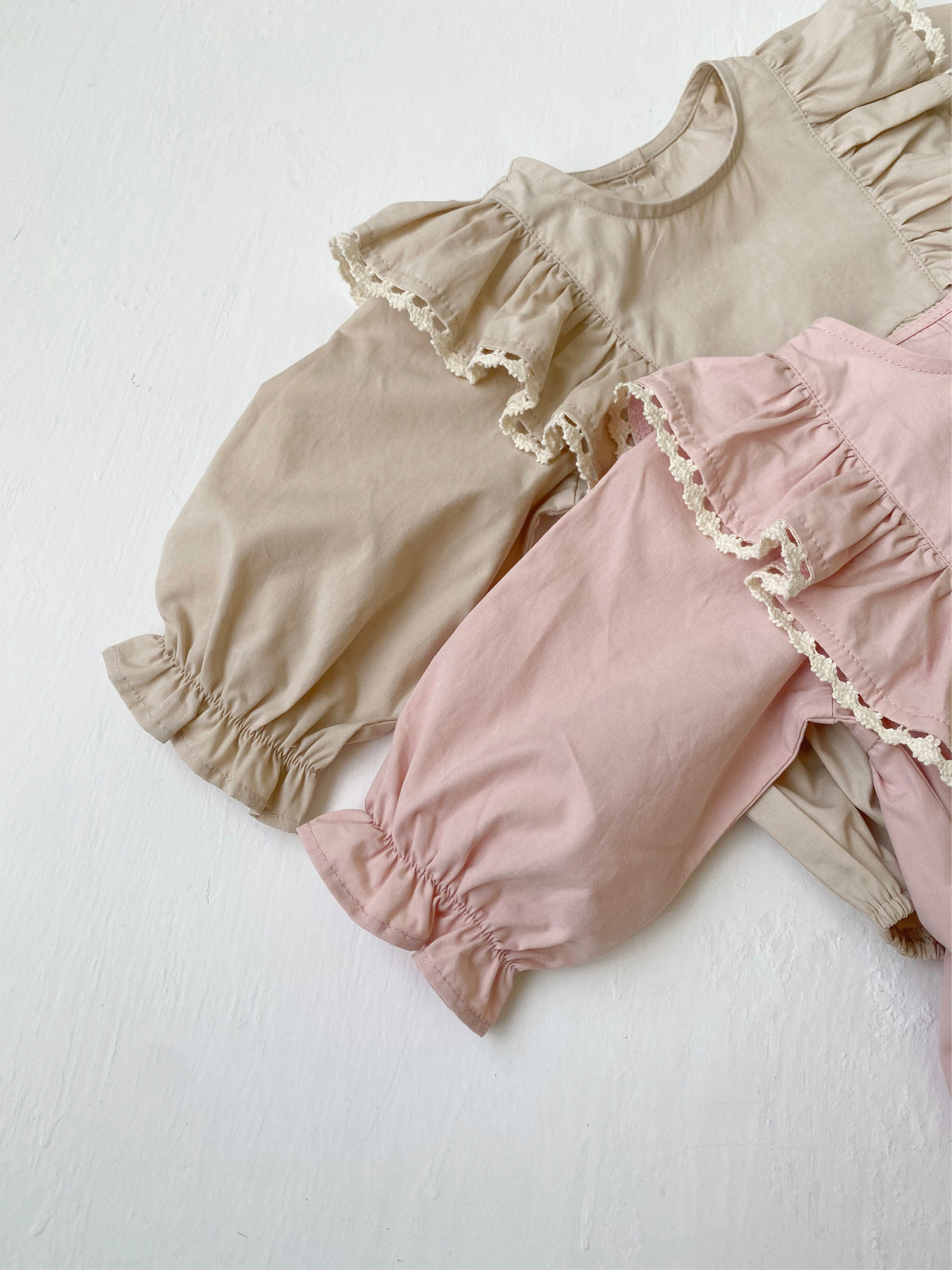 Baby Ruffle Collar Long Sleeve Romper [mh0013882]