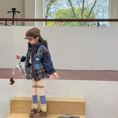 裏起毛レギンスパンツ ラインアクセント パッチワーク 暖パン【mh0011902】