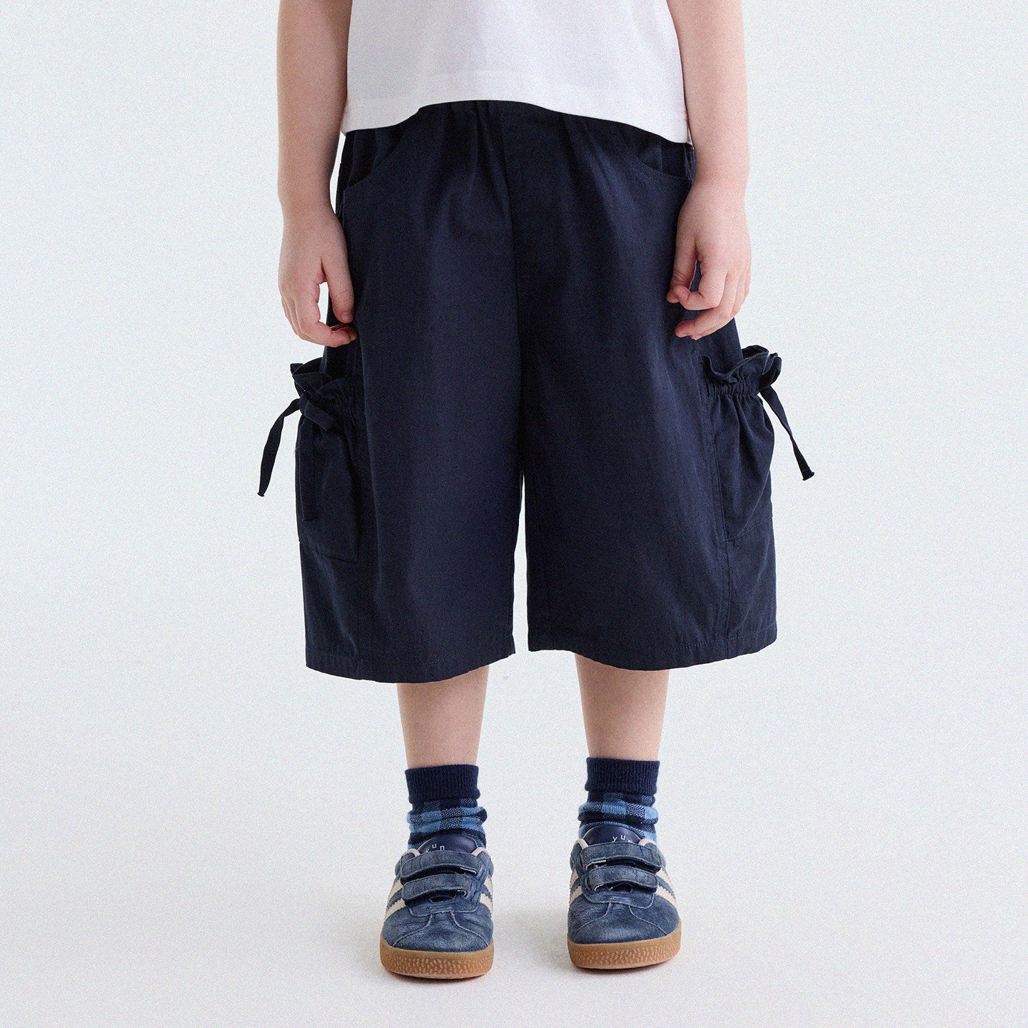Ribbon Detail Cropped Pants リボン ハーフパンツ【mh0013179】