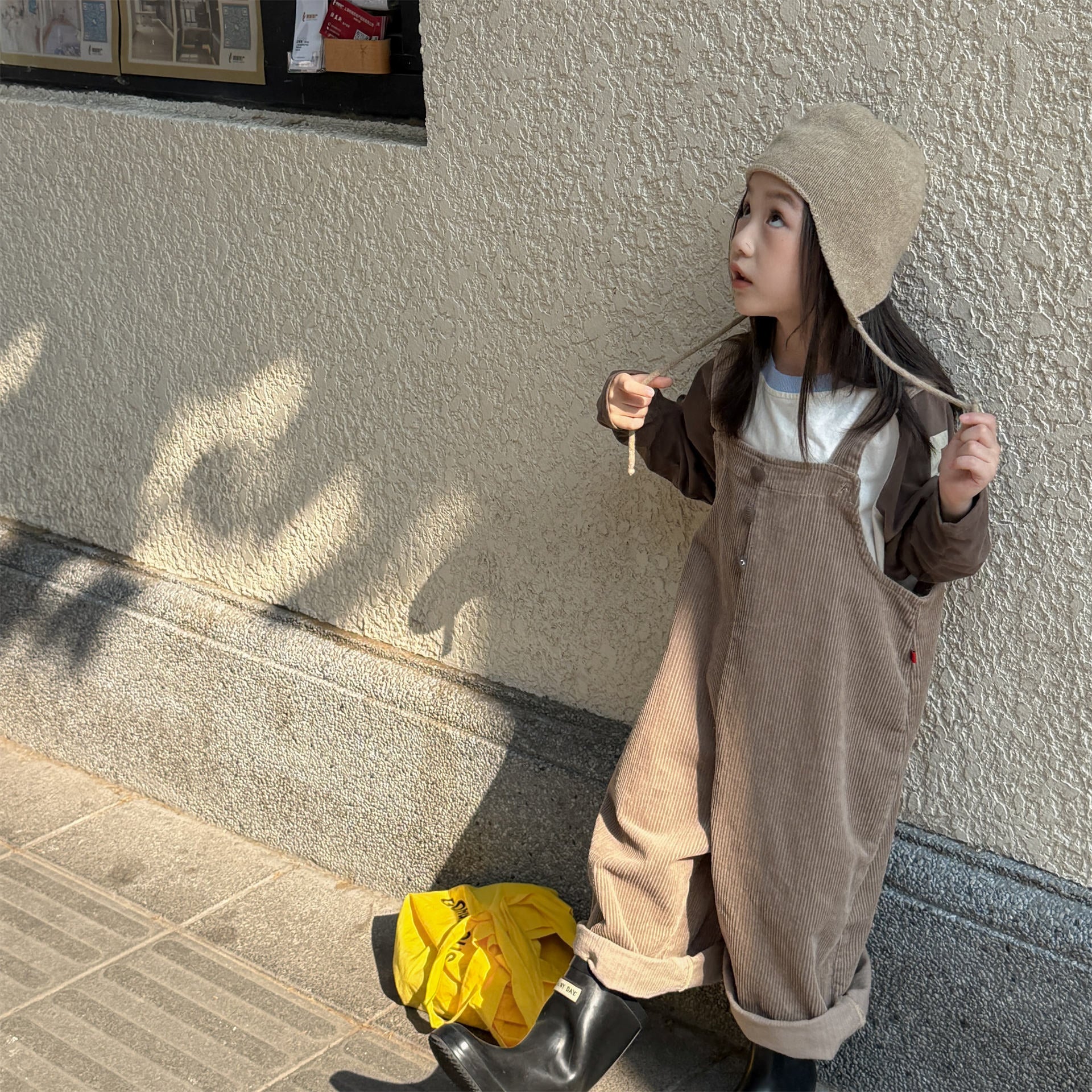 -コーデュロイオーバーオール サロペット ワイドパンツ【mh0010811】 - mamahalo shop - オーバーオール -  べビー服 - 子供服 - 男の子 - 女の子