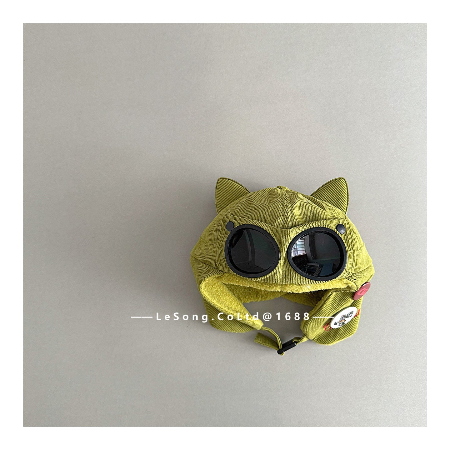 キッズ帽子 ねこ耳 サングラス フライトハット パイロットキャップ【mh0011811】