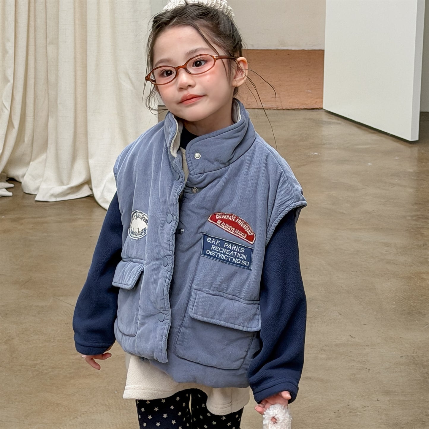 中綿ベスト 裏フリース フィッシャーマンベスト アウター【mh0011905】