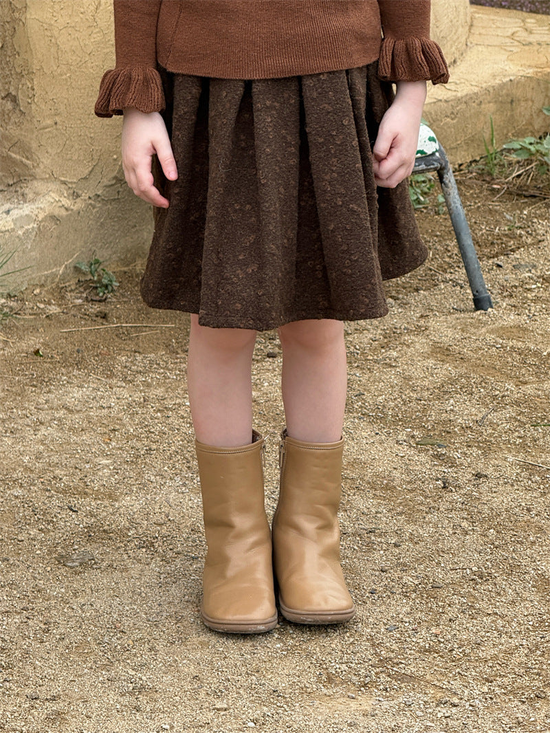 ミニスカート プリーツ ジャガード モード ボトムス【mh0011628】