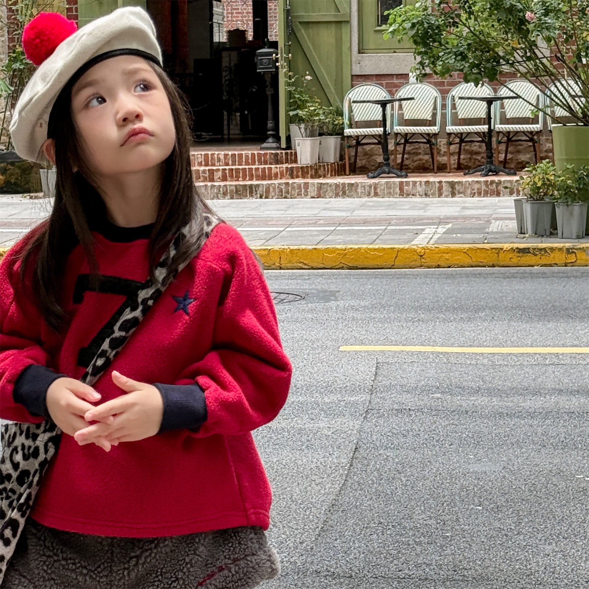 -ナンバーワッペン星柄フリーストレーナー【mh0010909】 - mamahalo shop - トレーナー・フーディ -  べビー服 - 子供服 - 男の子 - 女の子