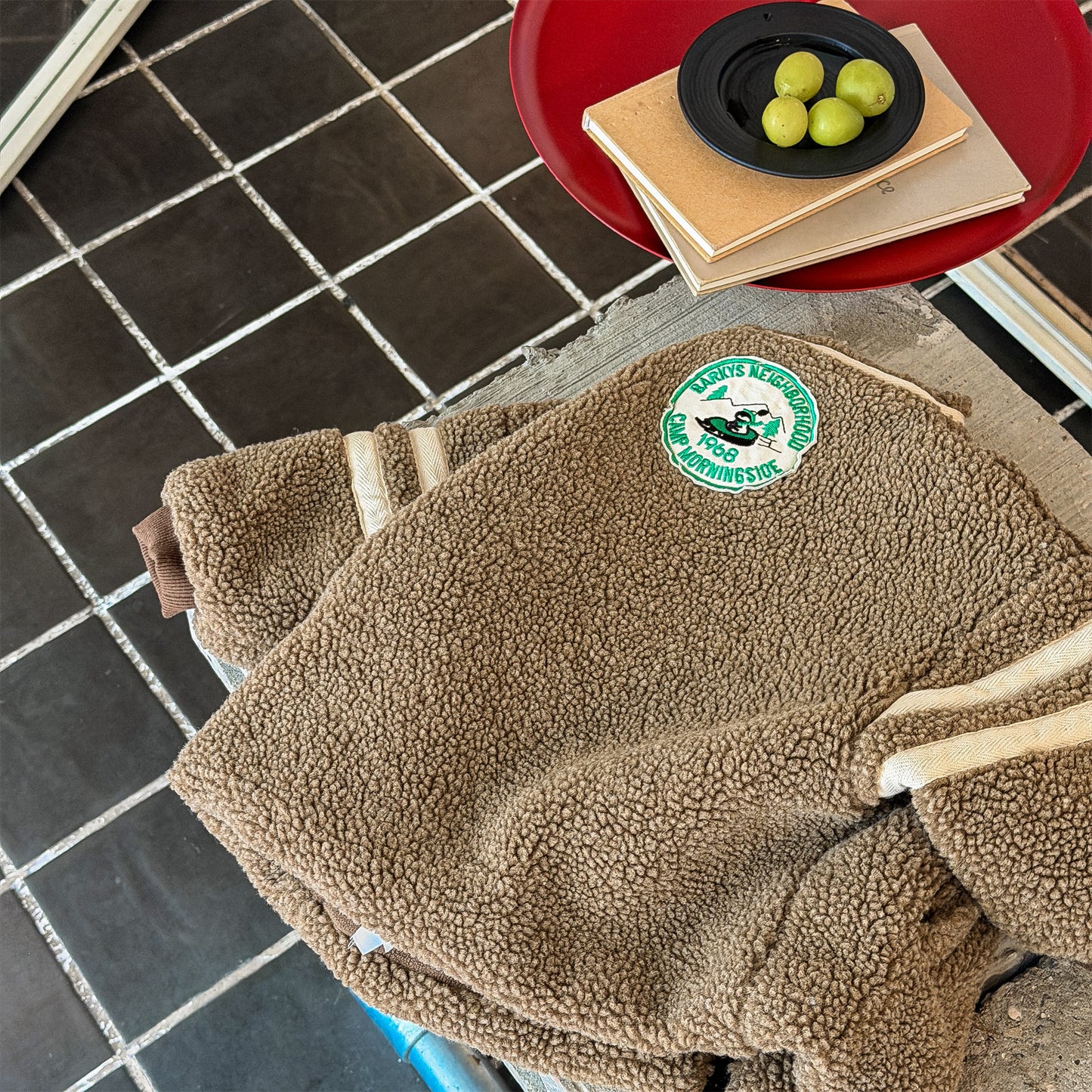 ボアフリースジャケット ダブルライン ジップアップ ボアブルゾン【mh0011903】