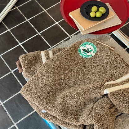 ボアフリースジャケット ダブルライン ジップアップ ボアブルゾン【mh0011903】