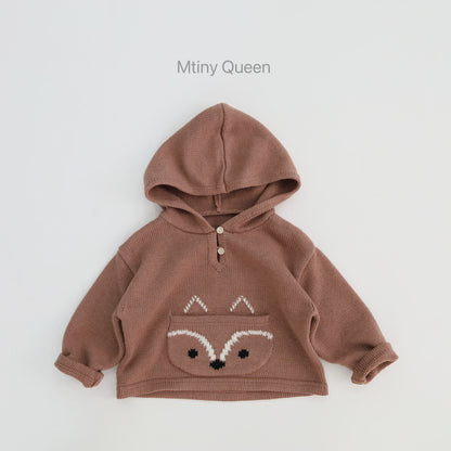 -キツネモチーフフーディニットセーター【mh0011283】 - mamahalo shop - トレーナー・フーディ -  べビー服 - 子供服 - 男の子 - 女の子