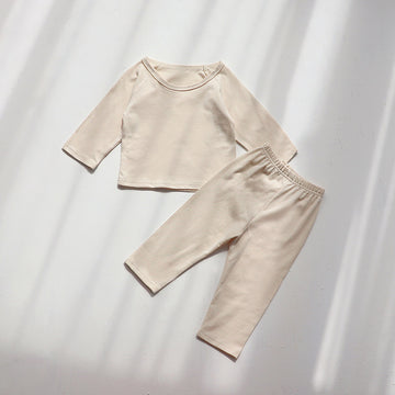 Raglan Sleeve Cotton Lounge Set コットン 無地 ラランスリーブ セットアップ【mh0012667】