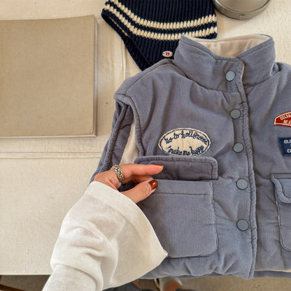 中綿ベスト 裏フリース フィッシャーマンベスト アウター【mh0011905】