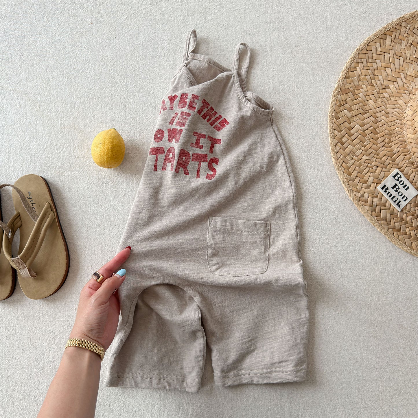 Sling Logo Slouchy Jumpsuit コクーン サロペットパンツ【mh0013442】