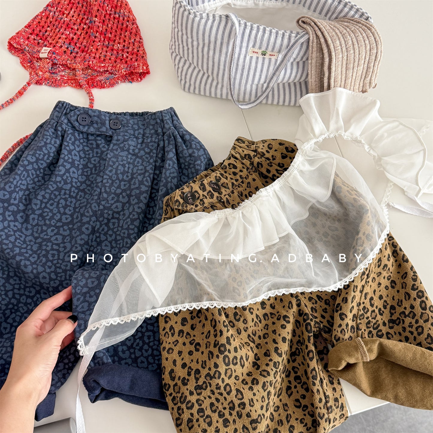 レオパード柄ワイドデニムパンツ【mh0010904】