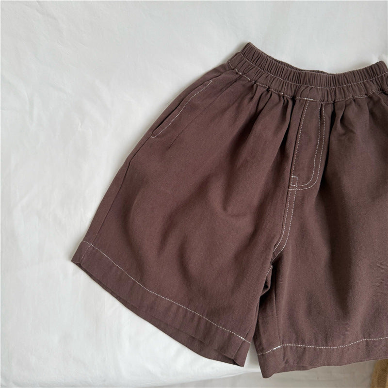 Stitch Details Loose Shorts ステッチ ハーフパンツ【mh0013647】