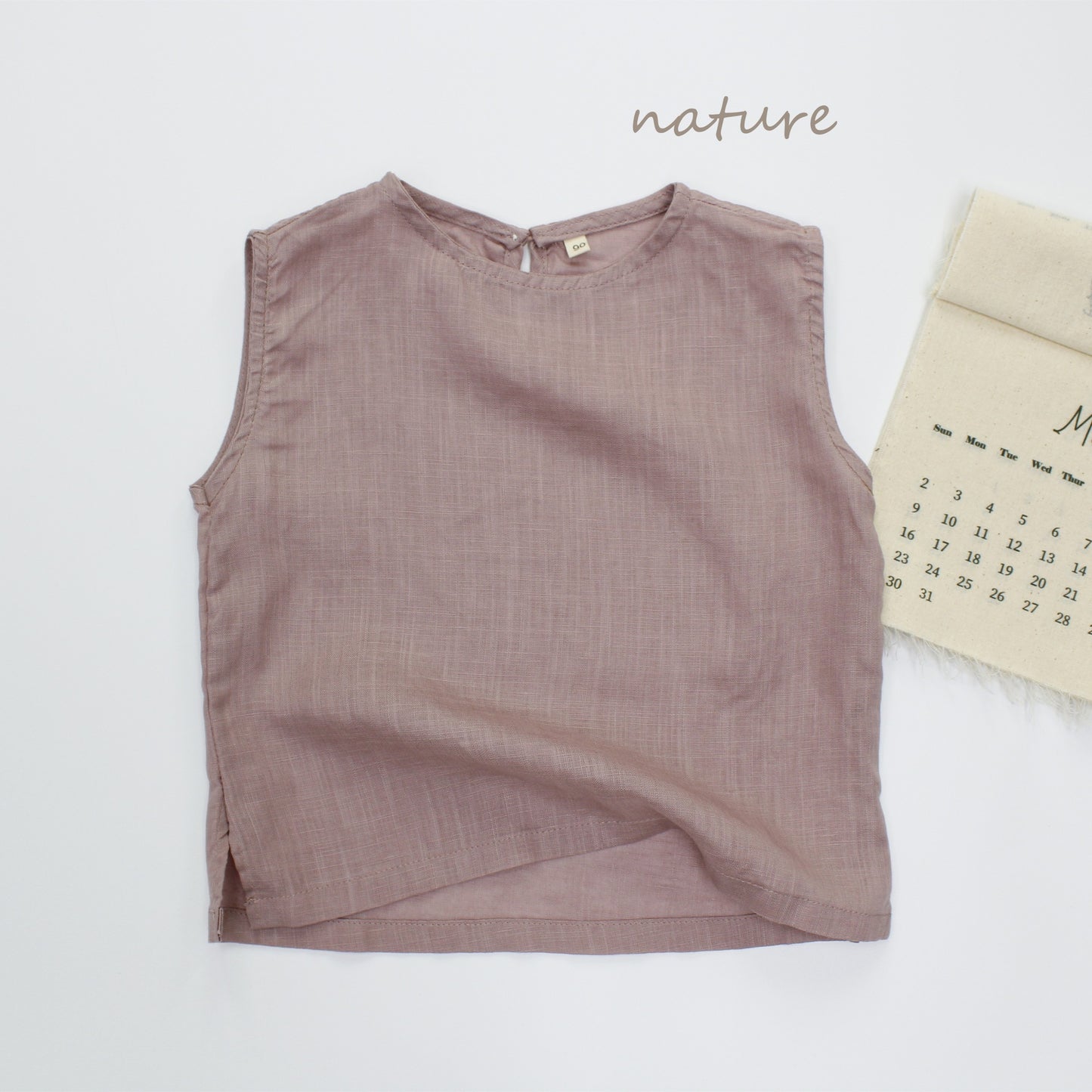 Pure Sleeveless Lyocell Top 無地 ノースリーブトップス【mh0013627】