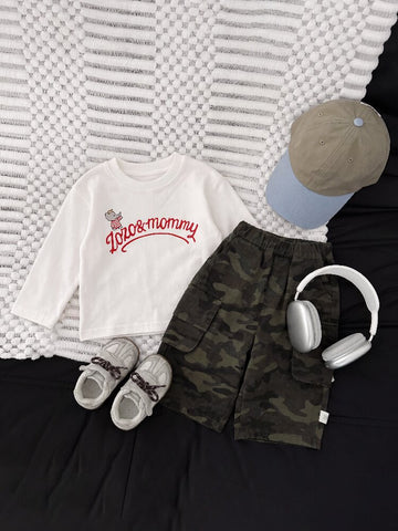 Baby Kids Camouflage Wide Long Pants [mh0014011]