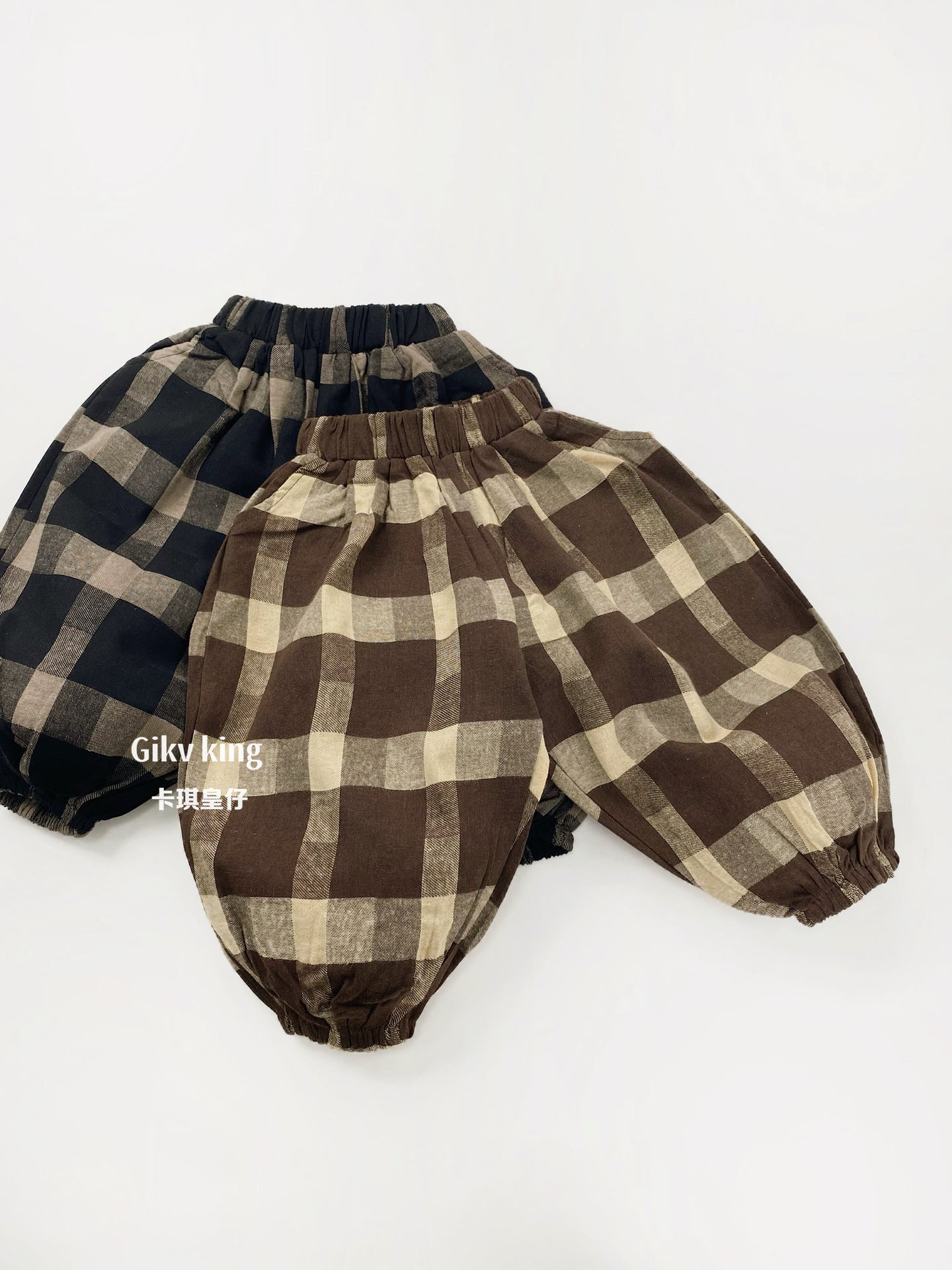 Retro Plaid Loose Leggings [mh0012574]