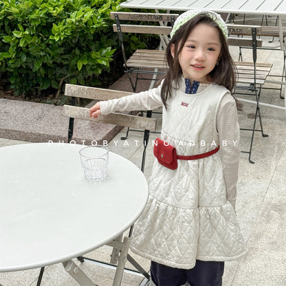 キルティングノースリーブワンピース【mh0010907】