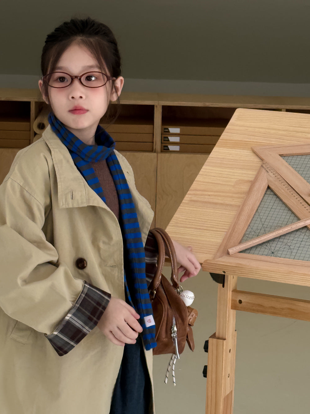 -無地ロング丈トレンチコートジャケット 襟付きカジュアルアウター【mh0010782】 - mamahalo shop - ショートコート・ジャケット・ジャンパー -  べビー服 - 子供服 - 男の子 - 女の子