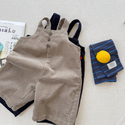 -コーデュロイオーバーオール サロペット ワイドパンツ【mh0010811】 - mamahalo shop - オーバーオール -  べビー服 - 子供服 - 男の子 - 女の子