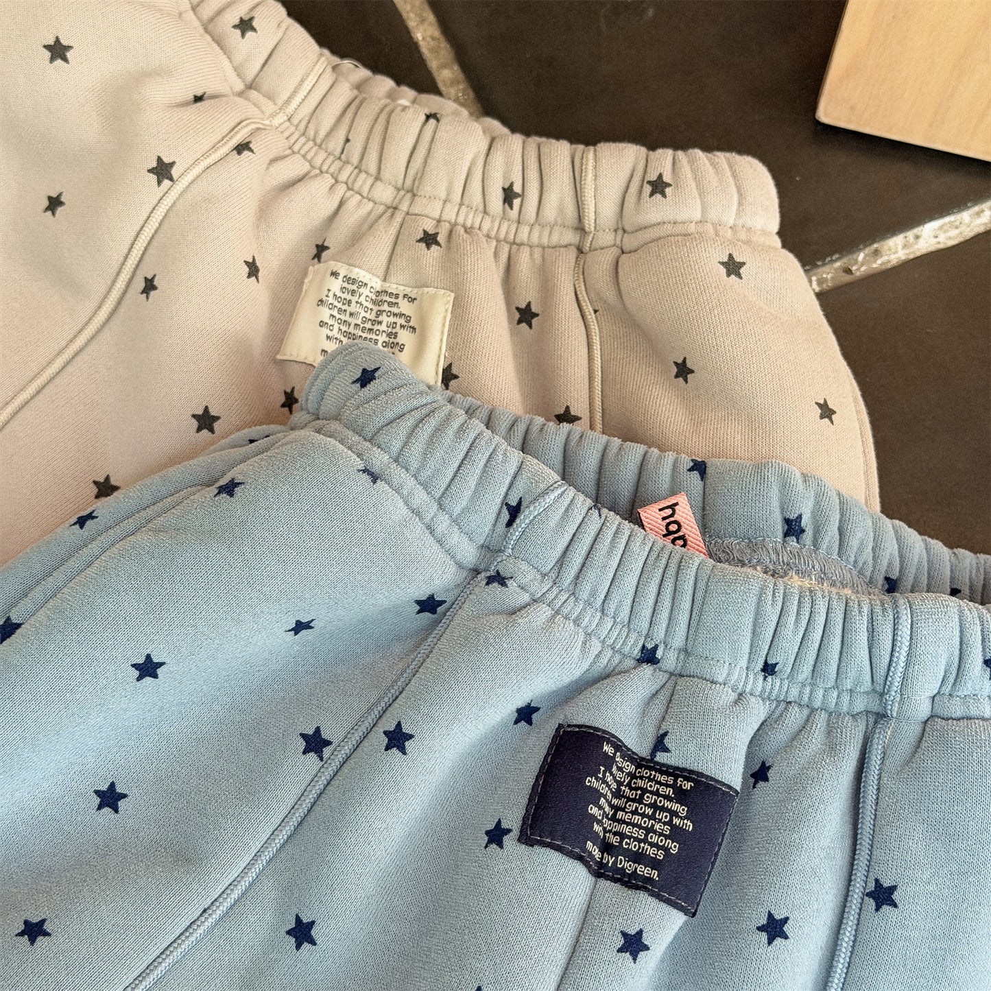 裏ボアスウェットパンツ 星スタープリント 暖パン ジャージ【mh0011907】