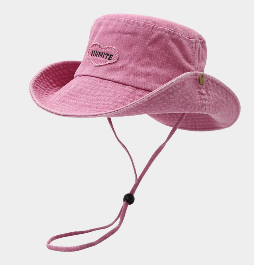 Heart Embroidered Safari Hat ハート ワッペン サファリハット【mh0013010】