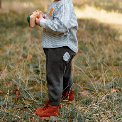 ロングパンツ 裏起毛素材 クマ耳デザイン スウェットパンツ カジュアル【mh0011643】