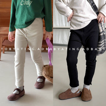 Kids' High-Waist Back Pocket Leggings Pants [mh0014051]